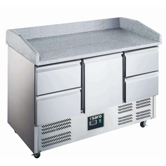 SARO Pizzatisch, 1 Tür + 4 Schubladen, Modell 903 PZ 1/4