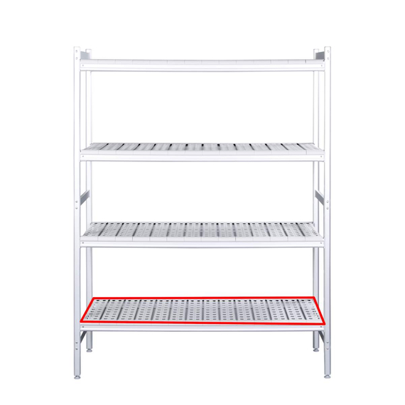 SARO Alu- Regalboden mit Kunstoffrosten 475x1062mm