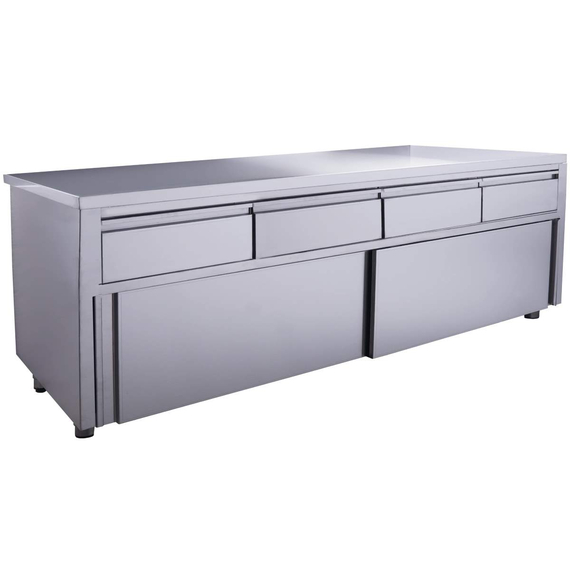 SARO Schiebetürenschrank mit 4 Schubladen, 2000X700mm
