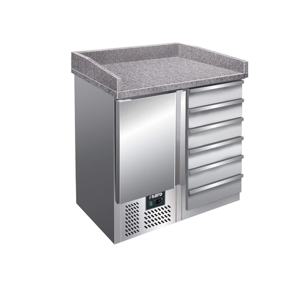 SARO Pizzatisch, 1 Tür+ 6 Schubladen, Modell PZ 4001