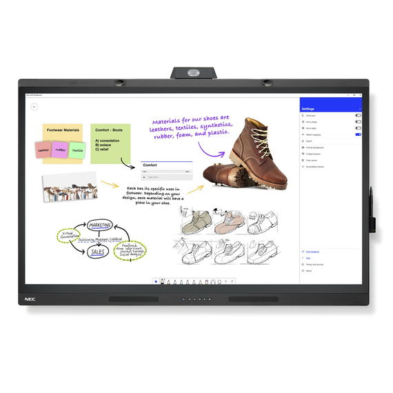 NEC MultiSync® WD551 LCD 55" Windows Collaboration Display, Bild 3