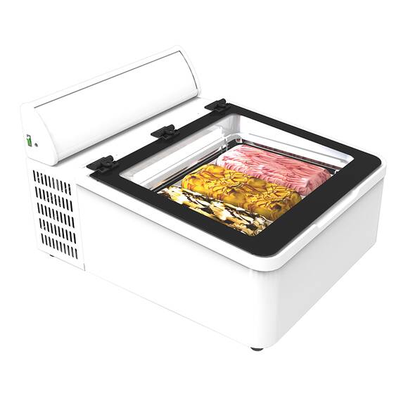 NordCap Auftisch-Vitrine Mini Cream 3V LED CP