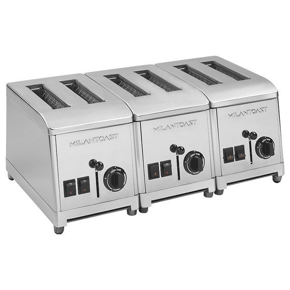 Milantoast Sandwich Toaster 6 Scheiben, Farbe: Edelstahl, Ausführung: 6 Scheiben