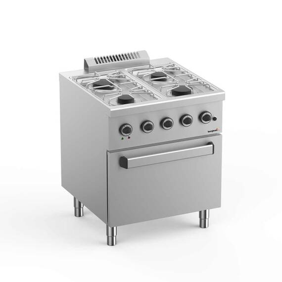 Bergman Gasherd 4 Brenner mit Ventil-Elektroofen