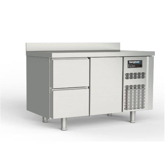 Bergman Profi-Line 700 Kühltisch 2-fach - 2 S / 1 T GN 1/1+ AK