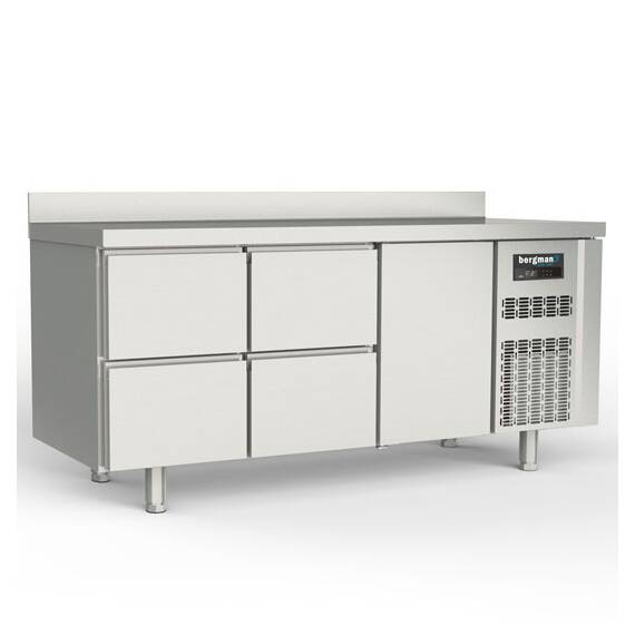 Bergman Profi-Line 700 Kühltisch 3-fach - 4 S / 1 T GN 1/1 + AK