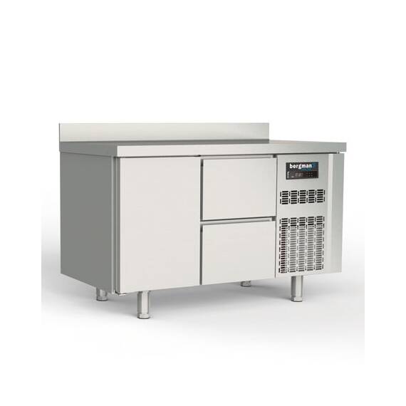 Bergman Profi-Line 700 Kühltisch 2-fach - 1 T / 2 S GN 1/1 + AK