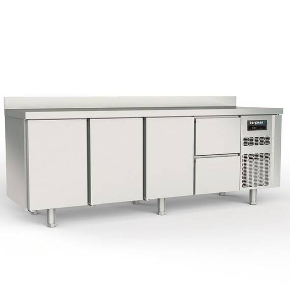 Bergman Profi-Line 700 Kühltisch 4-fach - 3 T / 2 S - GN 1/1 + AK