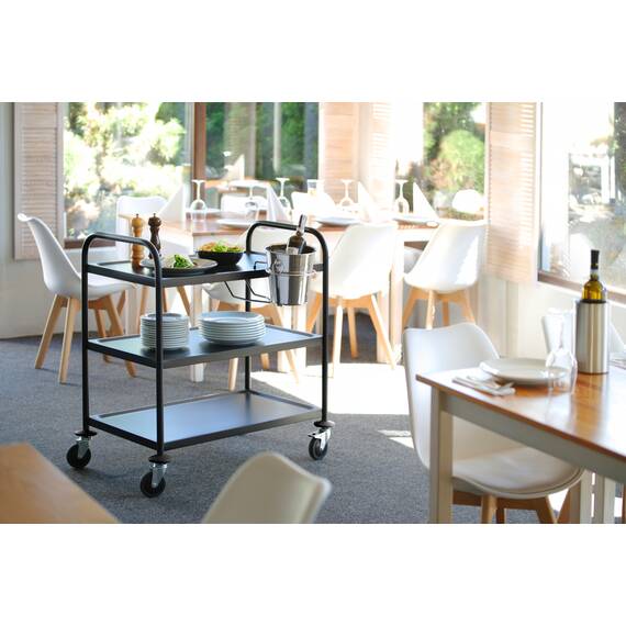 Hendi Servierwagen mattschwarz, Bild 3
