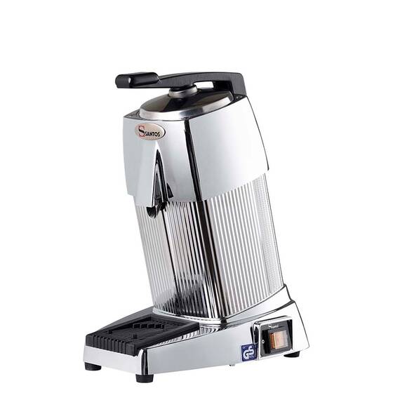 Santos Saftpresse #10C mit Druckhebel und abnehmbare Tropfschale, Farbe: Chrom, Bild 3