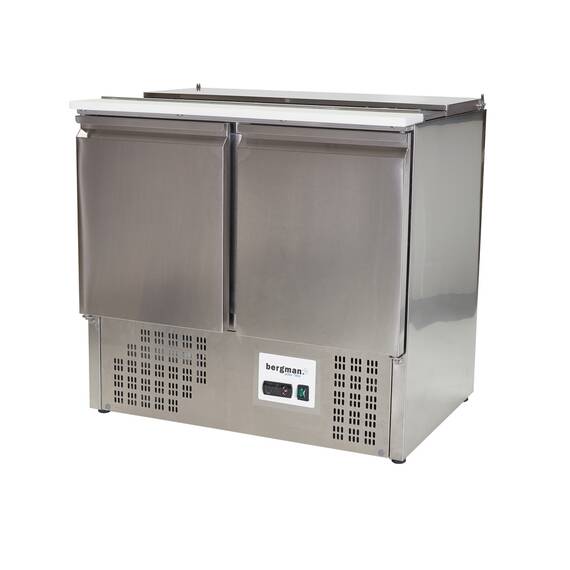 Bergman Basic-Line 700 Saladette 2-türig mit Klappdeckel - 240 l