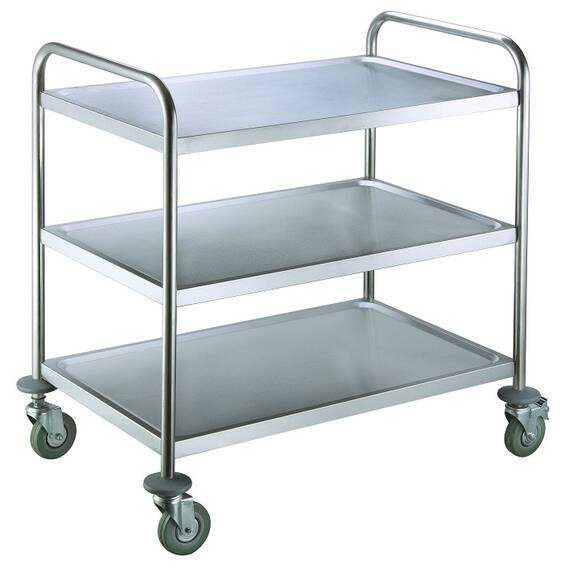 Bergman Basic-Line Servierwagen mit 3 Böden (86 x 54 cm)