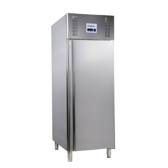 Bergman Basic-Line 700 Gastro Edelstahl-Kühlschrank 1-türig GN 1/1 -429 l