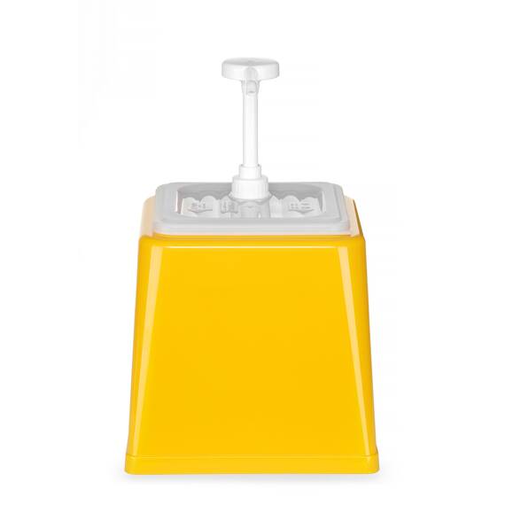 Hendi Pump-Soßenspender Gelb 2.5 L, Farbe: Gelb