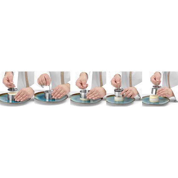 Hendi Speiseringe und Stampfer, rund ø100x(H)55 mm, Durchmesser: ø100x(H)55 mm, Bild 7