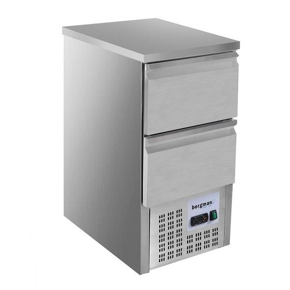 Bergman Basic-Line 700 Kühltisch Mini 1-fach Schubladenblock - 100 l