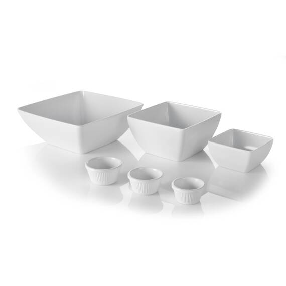 Hendi Schüssel, quadratisch 130x130x(H)65 mm, Größe: 130x130x(H)65 mm