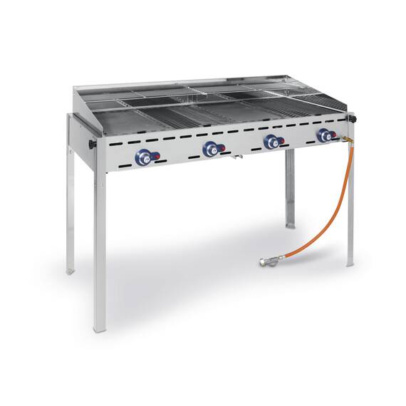 Hendi Grillsystem Green Fire 4 Brenner mit Rollengestell 1400x612x(H)825 mm, Bild 2