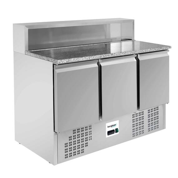 Bergman Basic-Line 700 Pizza-Saladette 3-türig - 1365 l