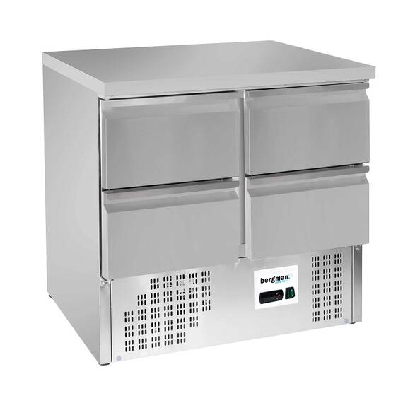 Bergman Basic-Line 700 Kühltisch Mini - 2-fach - S/S (230 V)