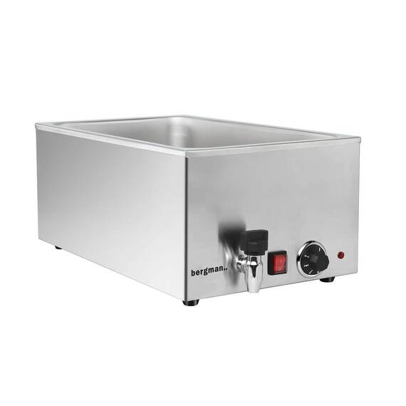 Bergman Basic-Line Bain-Marie GN 1/1 - 150 mm, mit Ablasshahn