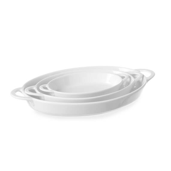 Hendi Ofenform mit Ohrengriffen, oval 200x107x(H)30 mm, Größe: 200x107x(H)30 mm