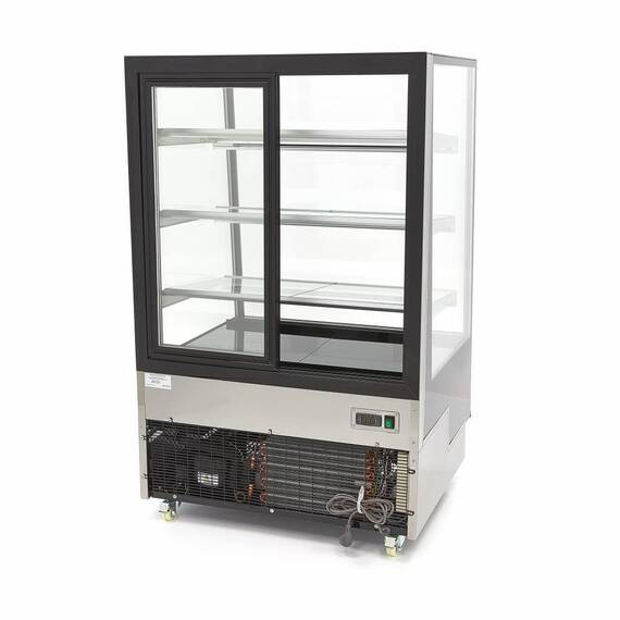 Maxima Deluxe Kühlvitrine / Bäckereivitrine 400L Schwarz, Inhalt: 400 Liter, Bild 5