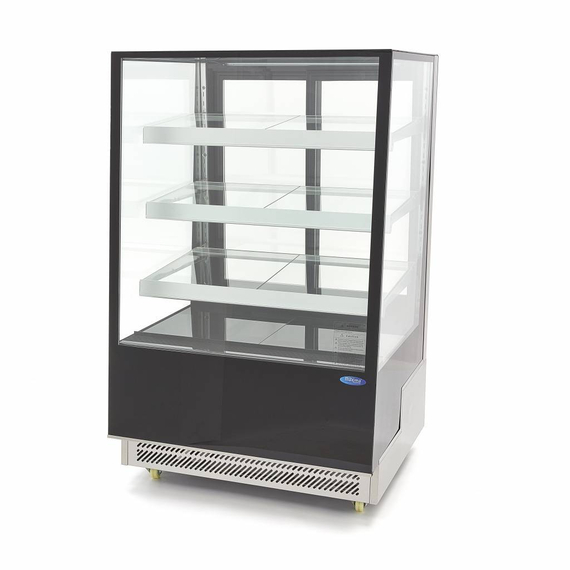 Maxima Deluxe Kühlvitrine / Bäckereivitrine 500L Schwarz, Inhalt: 500 Liter