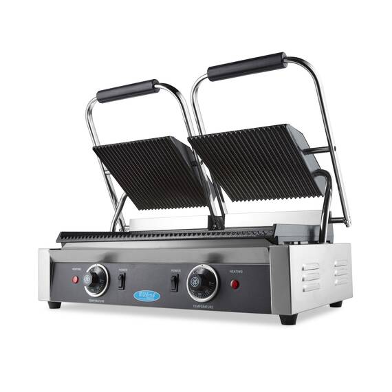 Maxima Kontaktgrill MCG BIG GR, gerillt, Grillfläche: Gerillt