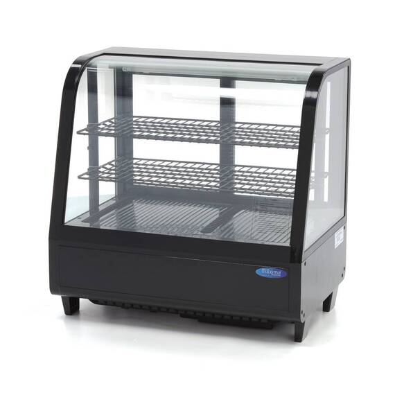 Maxima Kühlvitrine 100L, Schwarz, Farbe: Schwarz
