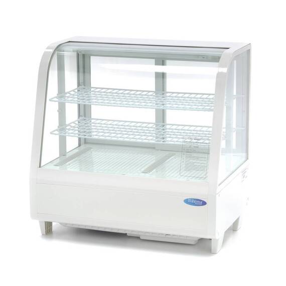 Maxima Kühlvitrine 100L, Weiß, Farbe: Weiß
