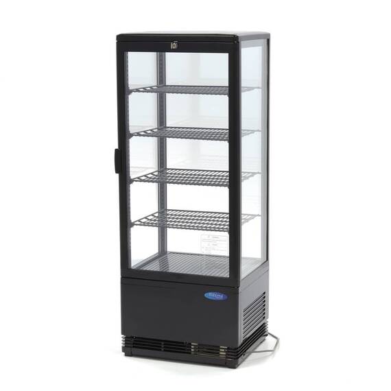 Maxima Kühlvitrine 98L Schwarz, Inhalt: 98 Liter, Farbe: Schwarz