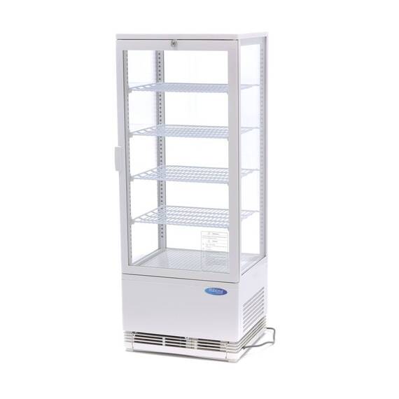 Maxima Kühlvitrine 98L Weiß, Inhalt: 98 Liter, Farbe: Weiß
