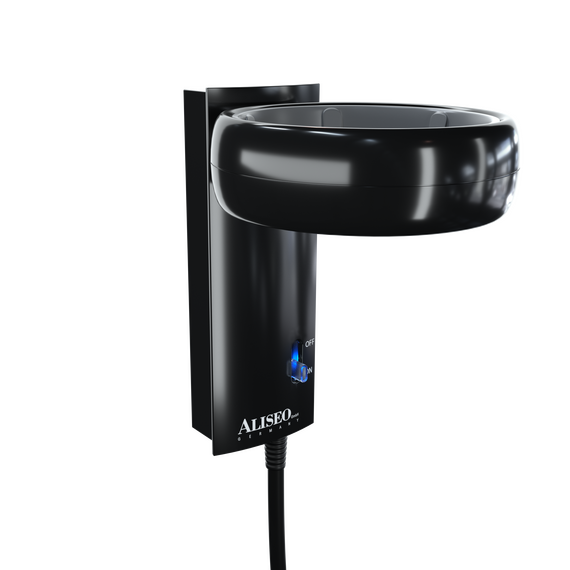 Aliseo Hotel Haartrockner Black Mambo 1875 mit Ring-Wandhalterung, Ausführung: mit EU-Stecker, Wandhalterung: Mit Ring-Wandhalterung, Bild 2