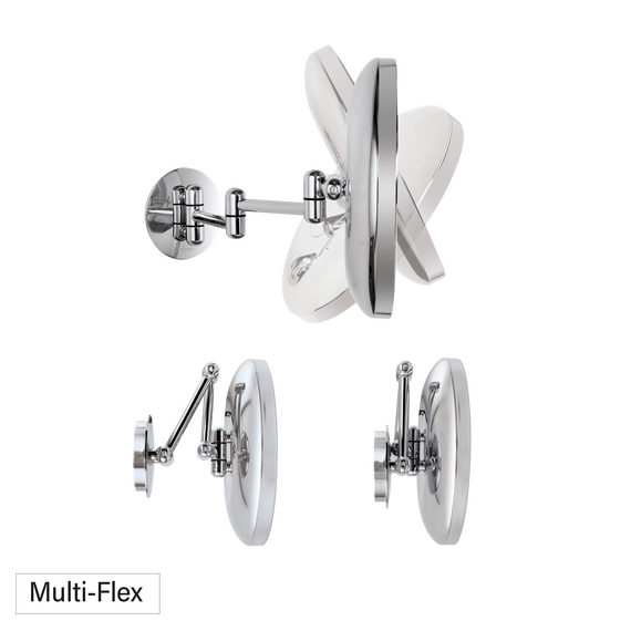 Aliseo LED Lunatec Kosmetikspiegel mit Doppel-Schwenkarm, Variante: Doppel-Schwenkarm, Bild 2