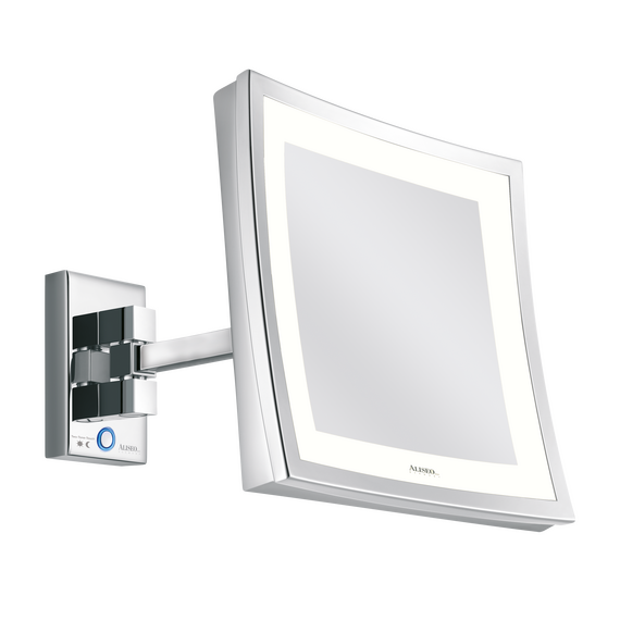 Aliseo LED Cubik T3 Kosmetikspiegel mit Schwenkarm, Ausführung: Direktanschluss, Variante: Schwenkarm
