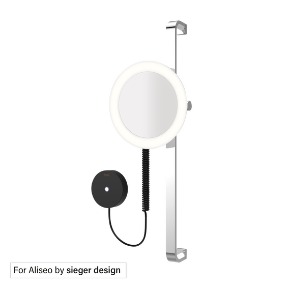 Aliseo LED Moon Dance Kosmetikspiegel an Wandstange, Ausführung: Direktanschluss, Variante: Wandstange