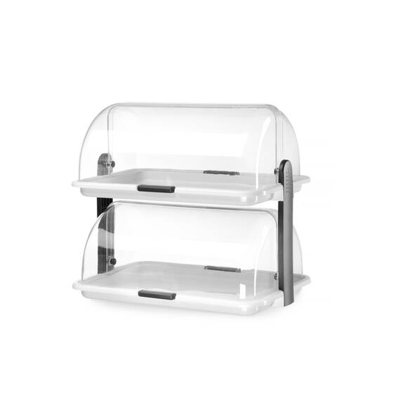 Hendi Rolltop Kühl-Display Doppeldeck-Tablett 465x310x(H)410 mm, Bild 2