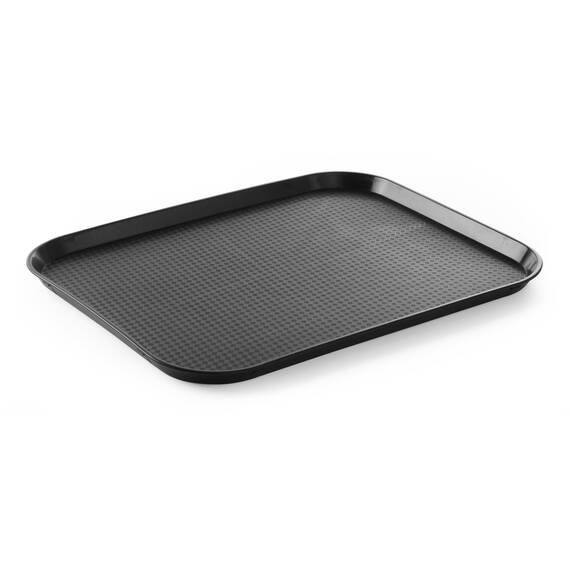 Hendi Serviertablett Schwarz 350x450x(H)20 mm, Farbe: Schwarz