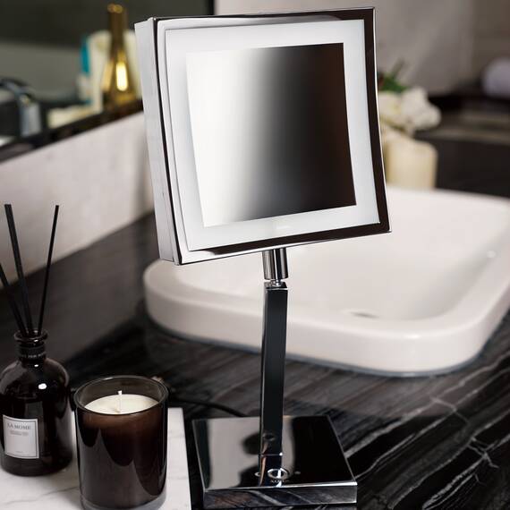 Aliseo LED Cubik T3 Kosmetikspiegel Standmodell mit UK-Stecker, Ausführung: mit UK-Stecker, Variante: Standmodell, Bild 4