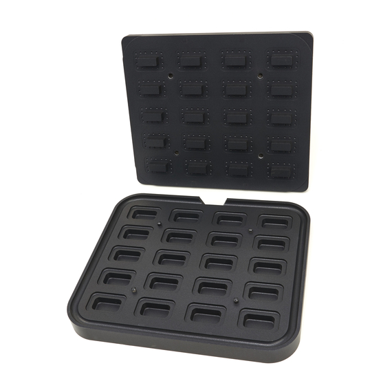 Maxima Tarteletteform - Rechteck - 64x41/45x22 mm - 20 Stück
