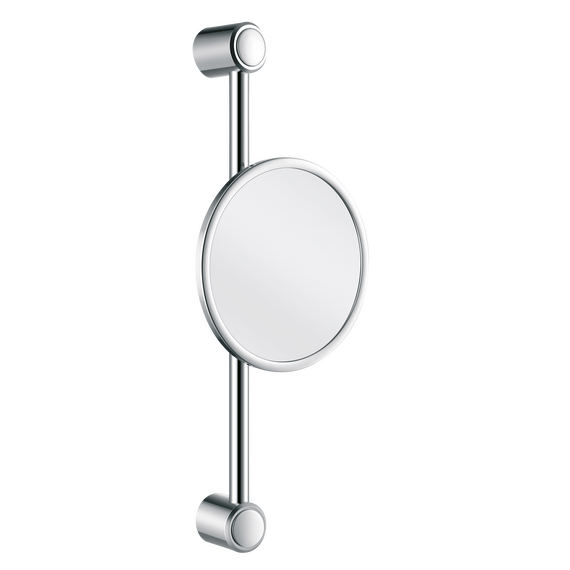 Aliseo Concierge Collection Kosmetikspiegel an Wandstange - ø220 mm, Variante: Wandstange, Farbe: Chrom, Durchmesser: ø220 mm
