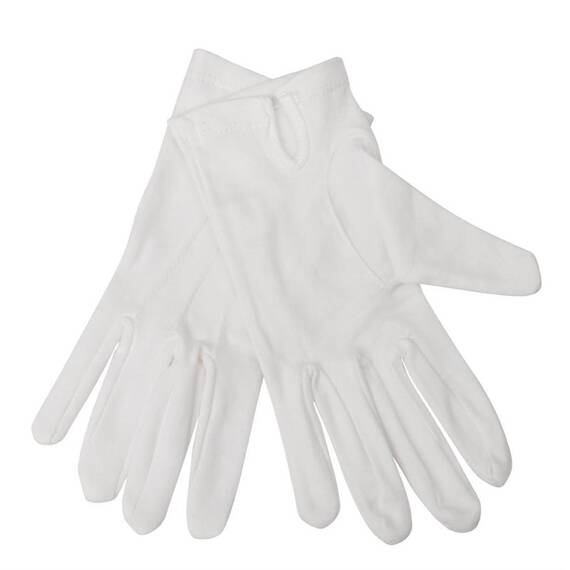 Damen Servierhandschuhe weiß M