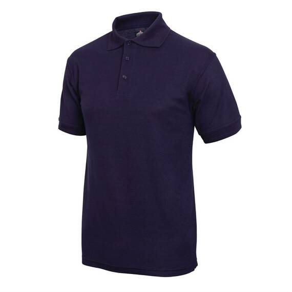 Unisex Poloshirt marineblau M