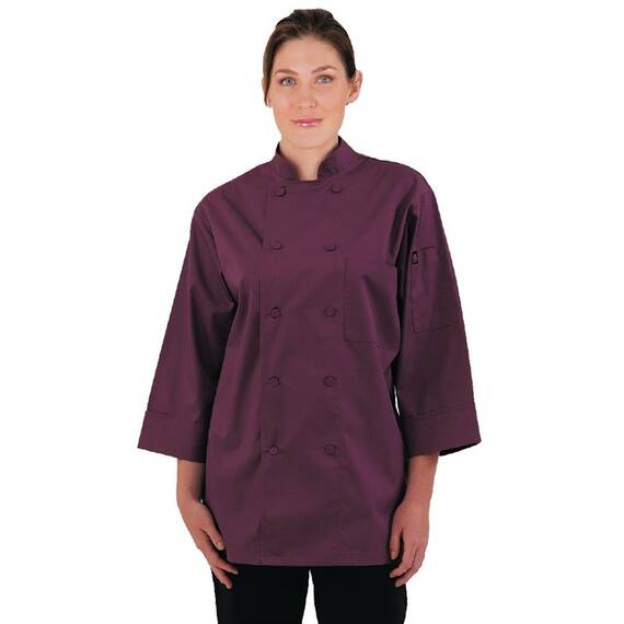 Chef Works Unisex Kochjacke bordeaux S
