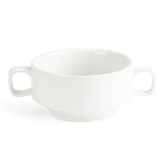 Olympia Whiteware Suppentassen mit Henkeln 40cl