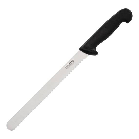 Hygiplas Fleischmesser gezahnt 25cm schwarz