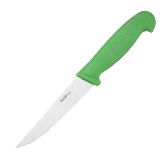Hygiplas Gemüsemesser Wellenschliff 10cm grün