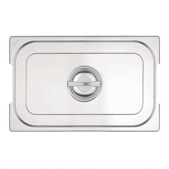 Vogue Edelstahl GN1/1 Deckel für GN-Behälter mit Griffen