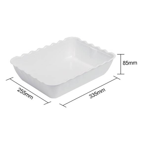 Olympia Kristallon Salatschüssel weiß 4,25L